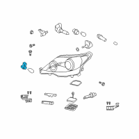 OEM 2009 Lexus LS600h Plug, Socket Diagram - 90075-60081