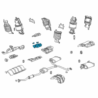 OEM 2007 Acura TL Catalytic Converter Diagram - 18160-RDB-A00