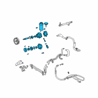 OEM Lexus IS300 Vane Pump Assembly Diagram - 44320-53030