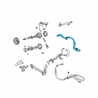 OEM Lexus IS300 Power Steering Return Tube Sub-Assembly, No.2 Diagram - 44406-53070