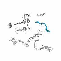 OEM 2001 Lexus IS300 Power Steering Return Tube Sub-Assembly, No.2 Diagram - 44406-53070