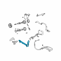 OEM Lexus IS300 Cooler Sub-Assy, Power Steering Oil, NO.1 Diagram - 44402-53030