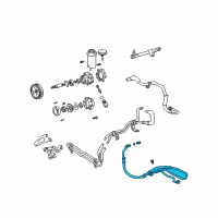 OEM 2005 Lexus IS300 Power Steering Pressure Feed Hose Diagram - 44411-53030