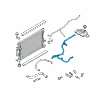 OEM 2017 Lincoln MKC Overflow Hose Diagram - GJ7Z-8075-D