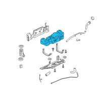 OEM 2009 Chevrolet Trailblazer Fuel Tank Diagram - 25973153