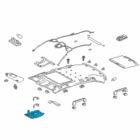 OEM Lexus GS200t Lamp Sub-Assembly, Console Diagram - 81206-30190-A0