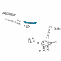 OEM Pontiac Vibe Transmission, Windshield Wiper Diagram - 19184573