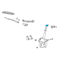 OEM 2009 Pontiac Vibe Cap, Windshield Washer Solvent Container Diagram - 19184595