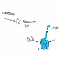 OEM Pontiac Washer Reservoir Diagram - 19184593