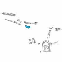 OEM 2009 Pontiac Vibe Front Motor Diagram - 19184572