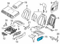 OEM 2021 BMW M235i xDrive Gran Coupe SEAT ADJUSTMENT SWITCH, LEFT Diagram - 61-31-9-248-089