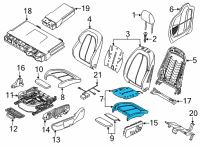 OEM 2020 BMW 228i xDrive Gran Coupe FOAM PART, SPORT SEAT Diagram - 52-10-9-873-010