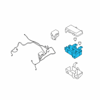 OEM 2008 Hyundai Azera Engine Room Junction Box Body Assembly Diagram - 91950-3K540