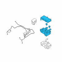 OEM Hyundai Azera Engine Room Junction Box Assembly Diagram - 91950-3K560