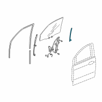 OEM 2004 Acura MDX Sash, Right Front Door Center (Lower) Diagram - 72231-S3V-A01