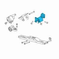 OEM 2014 Ford F-150 Transmission Mount Diagram - BL3Z-6068-D