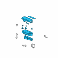 OEM Honda Pilot Box Assembly, Relay Diagram - 38250-S9V-A01