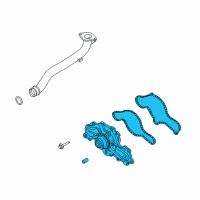 OEM 2010 Lincoln MKZ Water Pump Assembly Diagram - AA5Z-8501-D