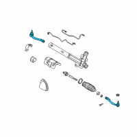 OEM 2010 Kia Optima End Assembly-Tie Rod LH Diagram - 568202G000