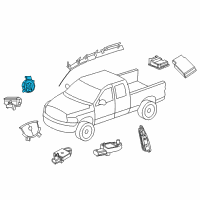 OEM 2011 Ram 1500 Steering Column Control Module Clock Spring Diagram - 56046115AE