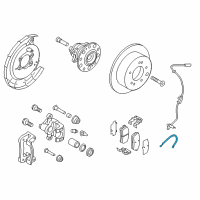 OEM 2011 Hyundai Elantra Hose-Brake Rear, LH Diagram - 58737-3X300