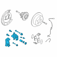 OEM 2013 Hyundai Elantra Caliper Kit-Rear Brake, LH Diagram - 58310-3XA30