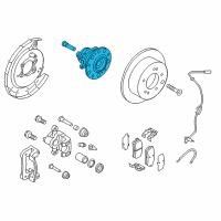 OEM 2015 Kia Forte5 Rear Wheel Hub Assembly Diagram - 527103X000