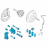 OEM 2016 Hyundai Elantra Brake Assembly-Rear Wheel, LH Diagram - 58210-3X300