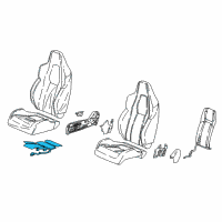 OEM 2019 Honda Civic Heater, Front Seat Cushion Diagram - 81134-TBF-A01