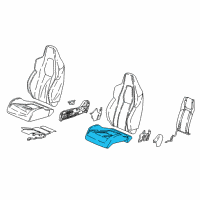 OEM 2020 Honda Civic Pad, Right Front Seat Cushion Diagram - 81137-TBF-A01