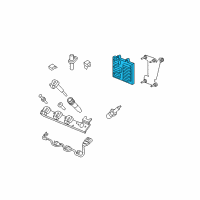 OEM 2005 Cadillac SRX Engine Control Module Diagram - 12576523