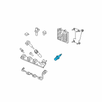 OEM 2009 Cadillac XLR Spark Plug Asm Diagram - 12592619