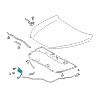 OEM 2017 Toyota Highlander Latch Assembly Diagram - 53510-0E100