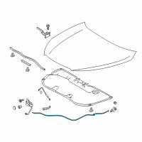 OEM 2014 Toyota Highlander Release Cable Diagram - 53630-0E050