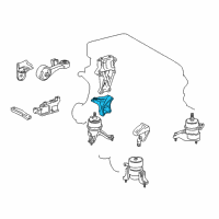 OEM Lexus ES300h Bracket, Engine Mount Diagram - 12319-0V040