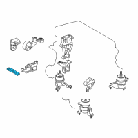 OEM 2014 Lexus ES300h Stay, Engine Mounting Diagram - 12327-0V050