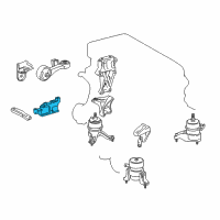 OEM 2015 Lexus ES300h Engine Mount Diagram - 1231336040