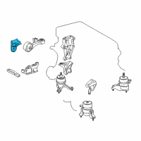 OEM 2017 Lexus ES300h Stay, Engine Mounting Diagram - 12331-36020