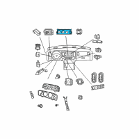 OEM Ram Dakota Air Conditioner And Heater Control Diagram - 55057079AB