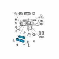 OEM 2008 Dodge Ram 1500 Cluster-Instrument Panel Diagram - 5172332AG