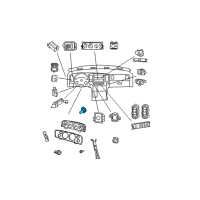 OEM 2005 Jeep Liberty Bulb Diagram - 4839738AA