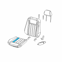 OEM Jeep Commander Pad-Seat Cushion Diagram - 5000021AA