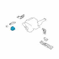 OEM Infiniti M35 Insulator-Engine Mounting, Front Diagram - 11220-EG302