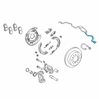 OEM 2019 Toyota Sequoia Front Speed Sensor Diagram - 89542-0C030