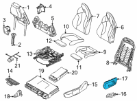 OEM 2021 BMW M235i xDrive Gran Coupe SEAT ADJUSTMENT SWITCH, LEFT Diagram - 61-31-9-248-087