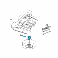 OEM Dodge WINCH-Spare Tire Carrier Diagram - 52019555