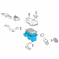 OEM 2012 Toyota Highlander Air Cleaner Body Diagram - 17701-0A100
