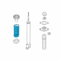 OEM 2009 Nissan 370Z Spring - Rear Suspension Diagram - E5020-1A30E