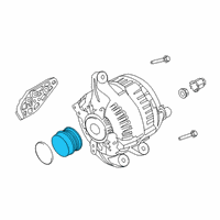 OEM 2021 Ford Escape Pulley Diagram - JX6Z-10344-A