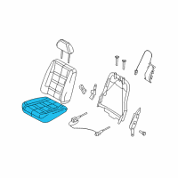 OEM Ford Freestyle Seat Cushion Diagram - 5F9Z-7462900-AAB